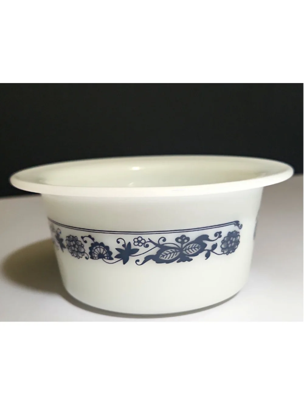 Vintage Pyrex Old Town Blue Butter Dish Base Replacement Tray ONLY 72-B Shiny